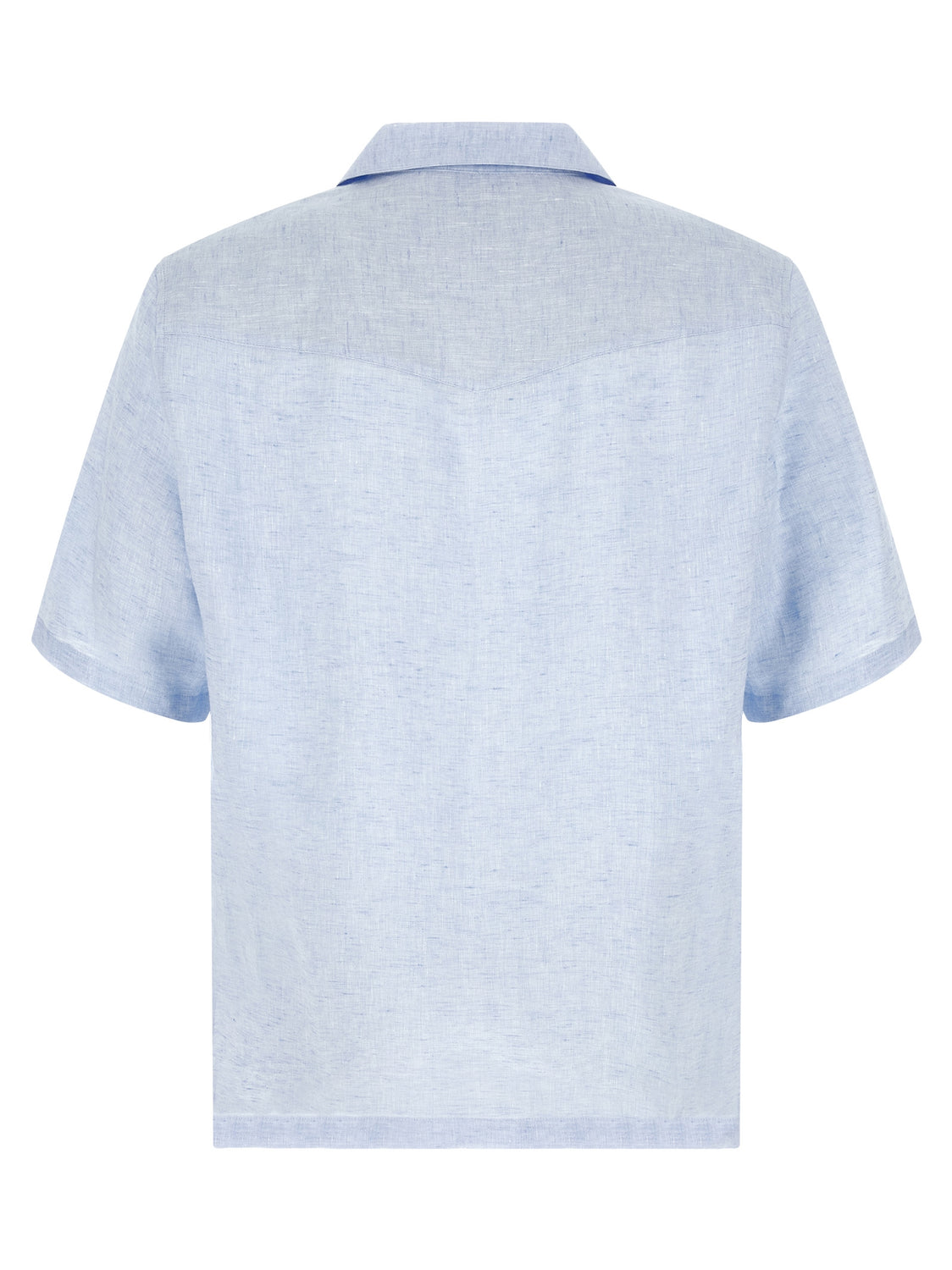 Blue Linen Blouse