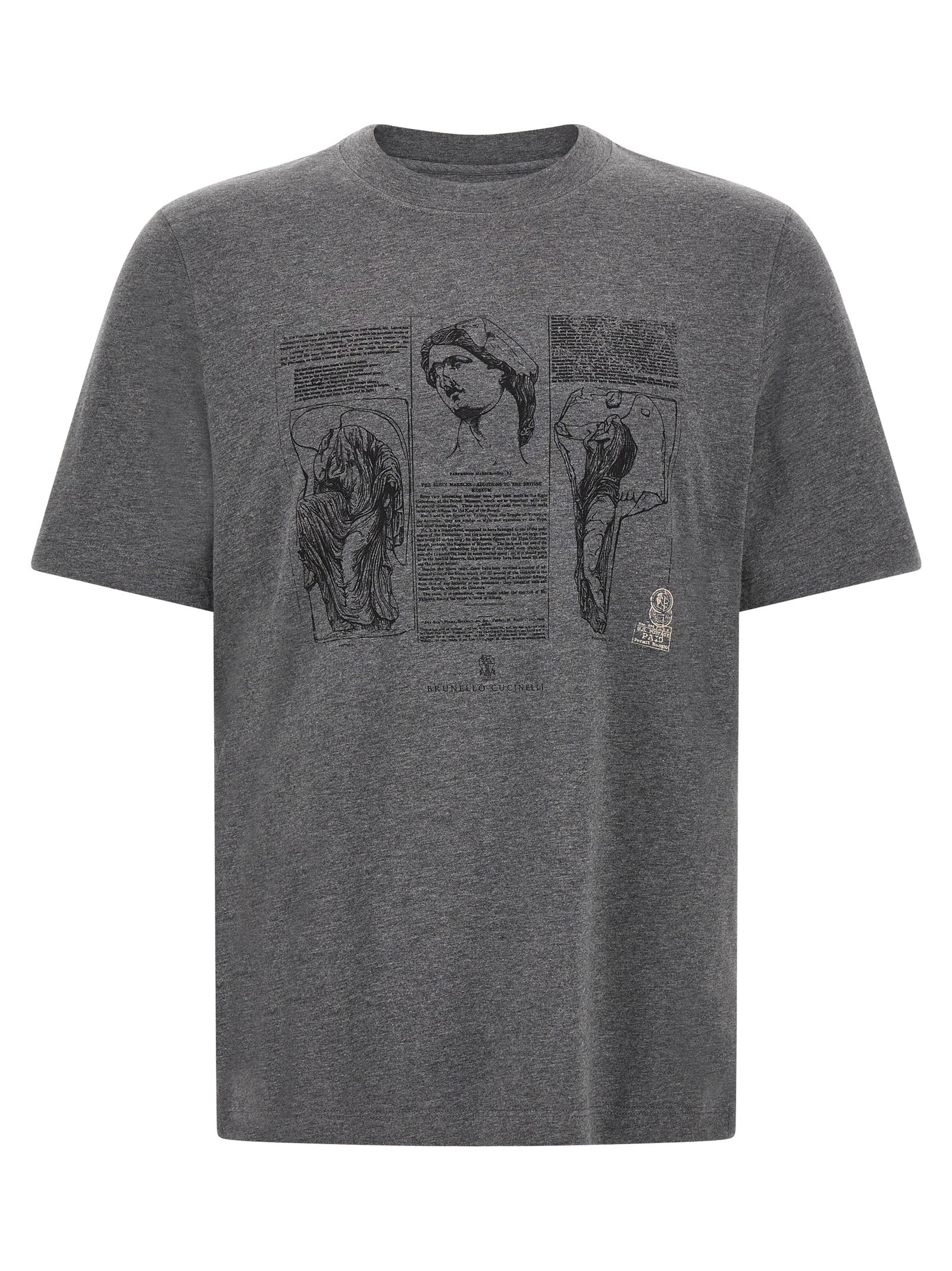 Gray Cotton T-Shirt