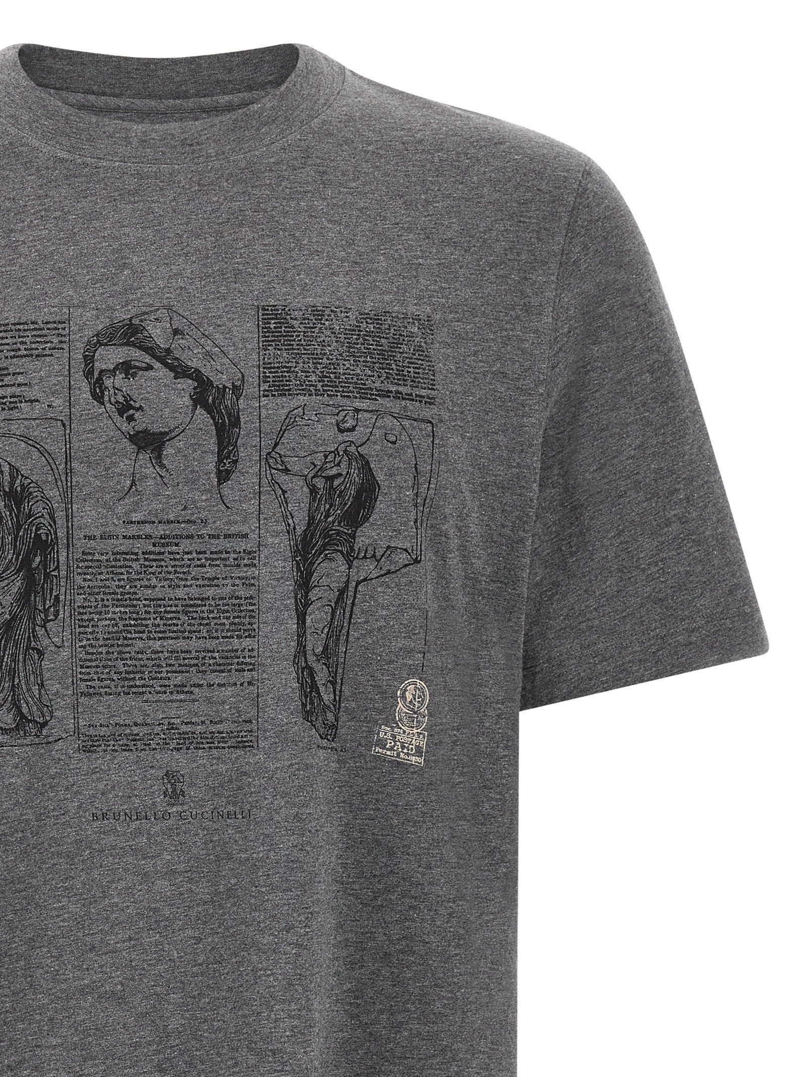 Gray Cotton T-Shirt