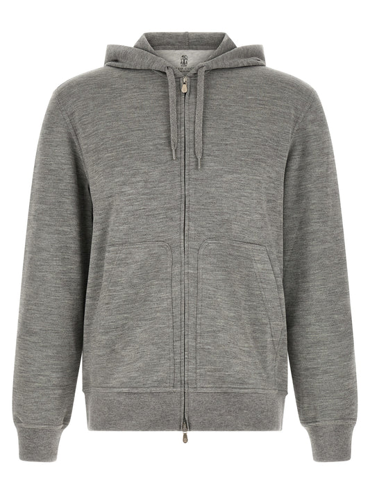 Gray Cashmere Sweatshirt