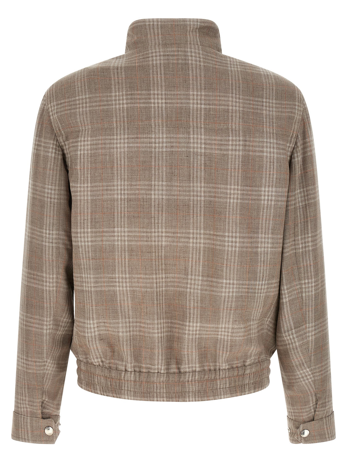 Brown Wool Full-Length Jacket