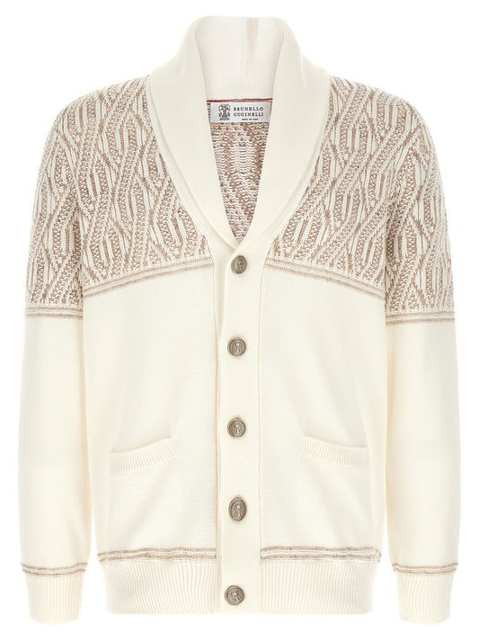 Beige Cotton Cardigan