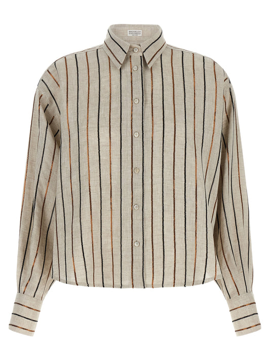 Beige Linen Blouse