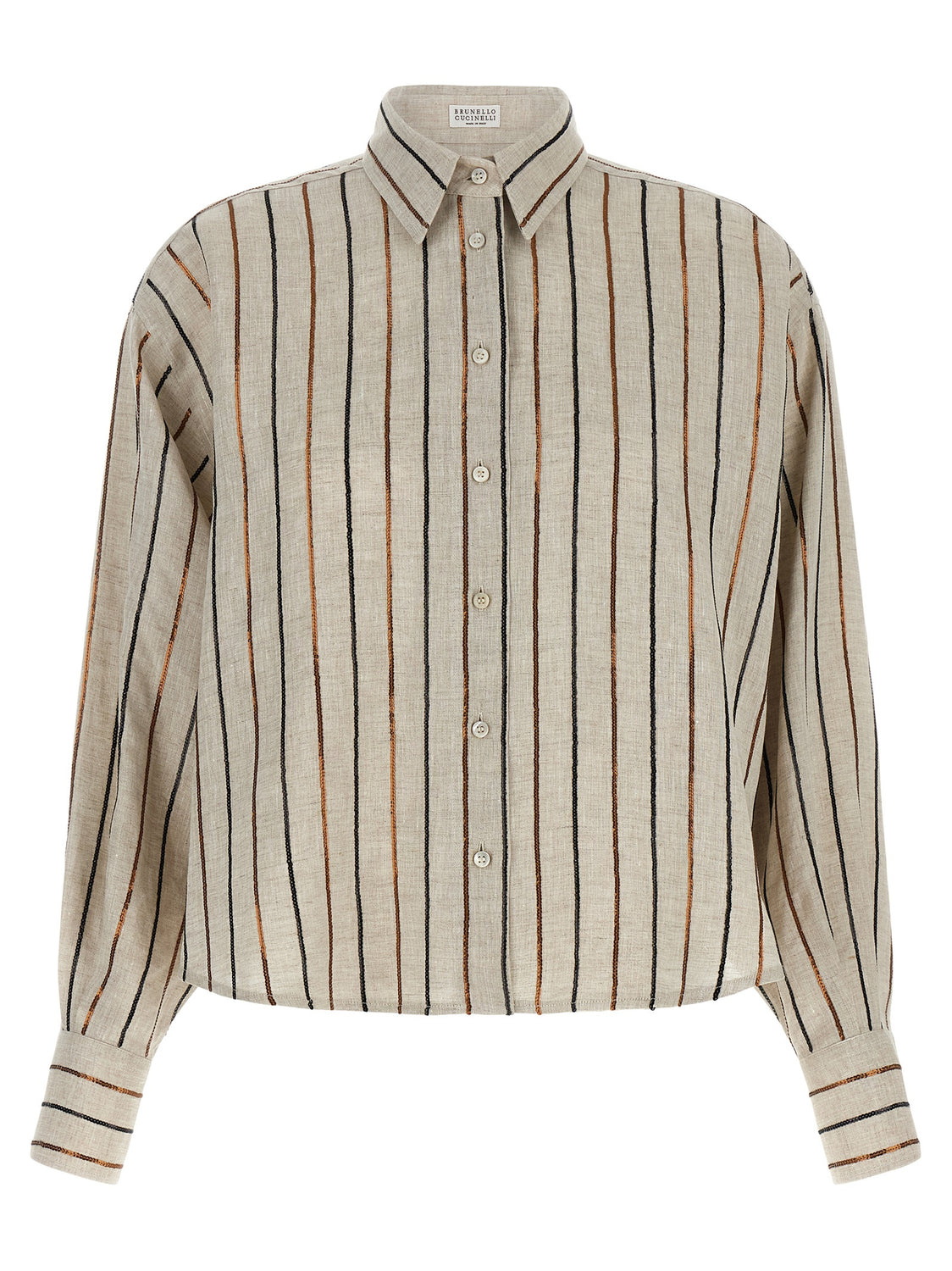 Beige Linen Blouse