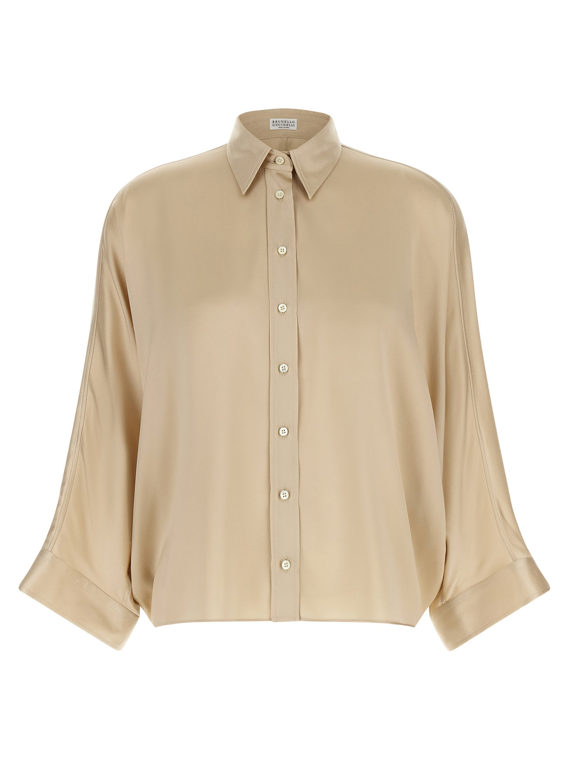 Beige Silk Blouse