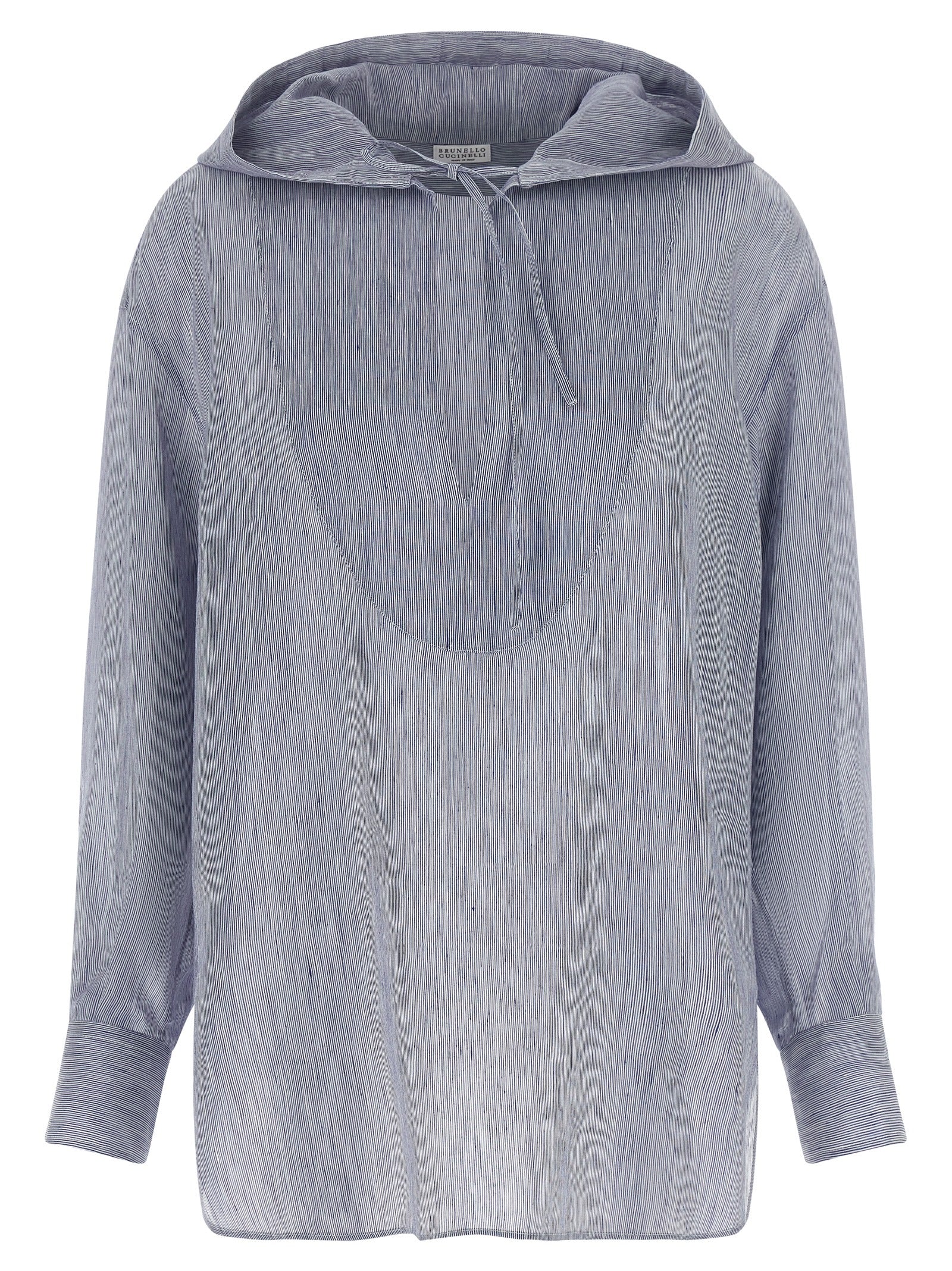 Blue Linen Blouse