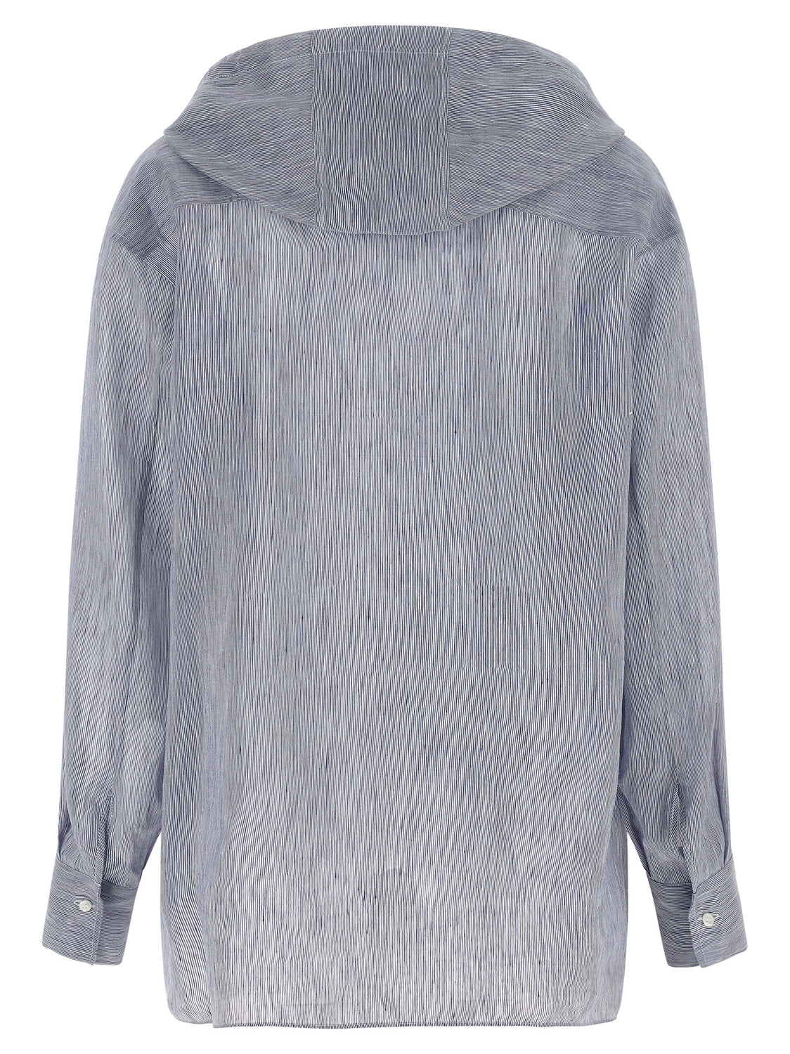 Blue Linen Blouse