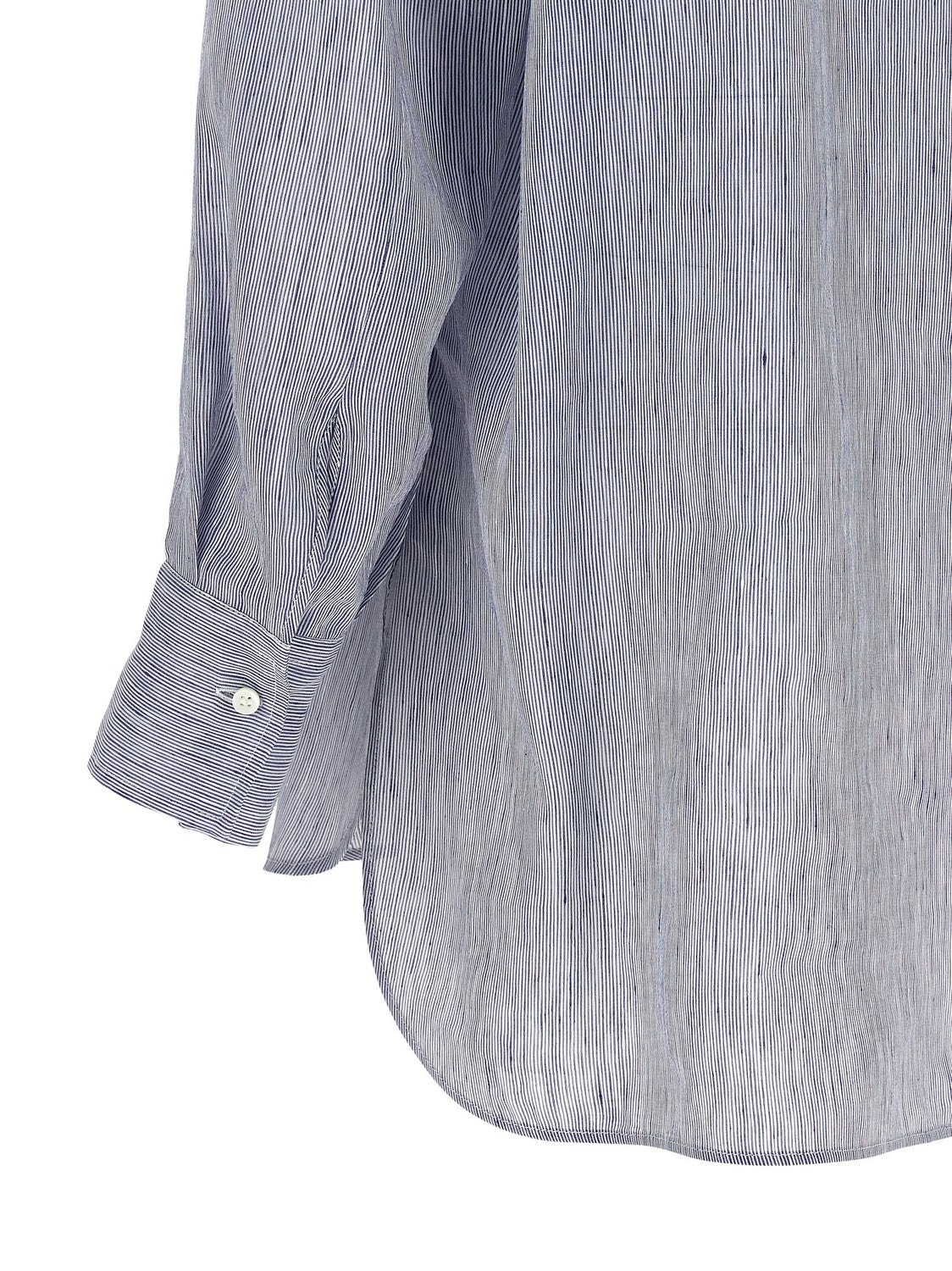 Blue Linen Blouse