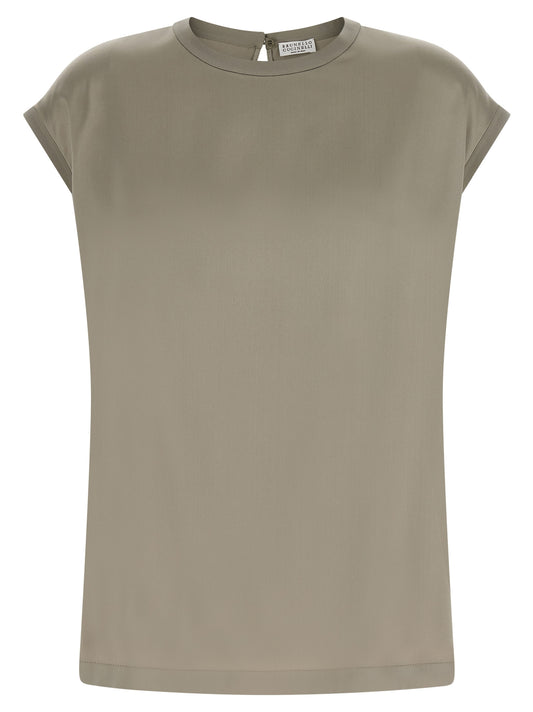 Bicolor Silk Blouse