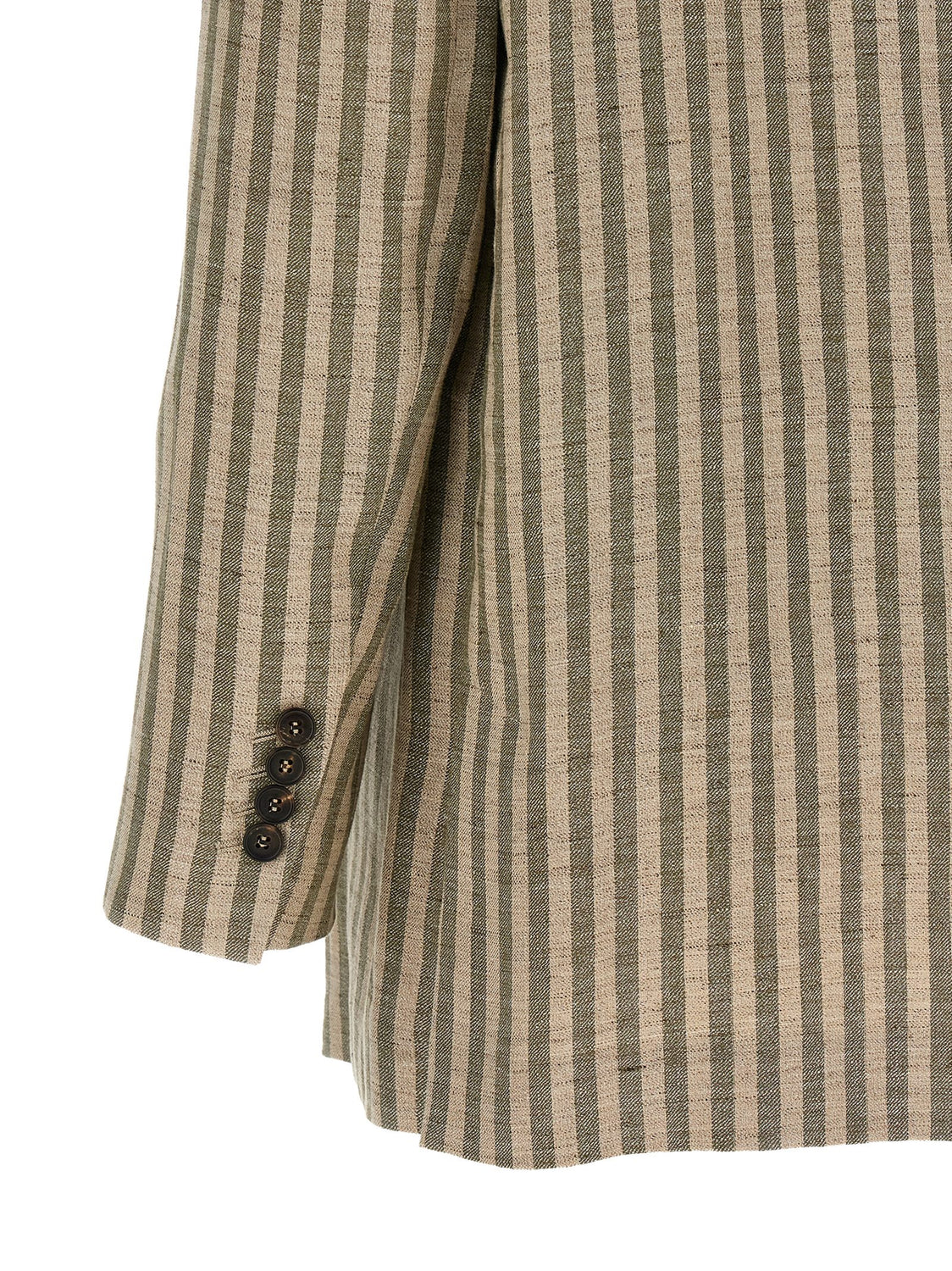 Bicolor Linen Blazer