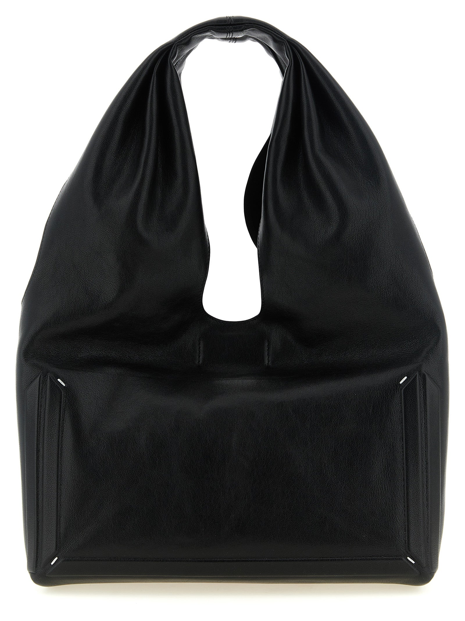 Black Lamb Leather Shoulder Bag