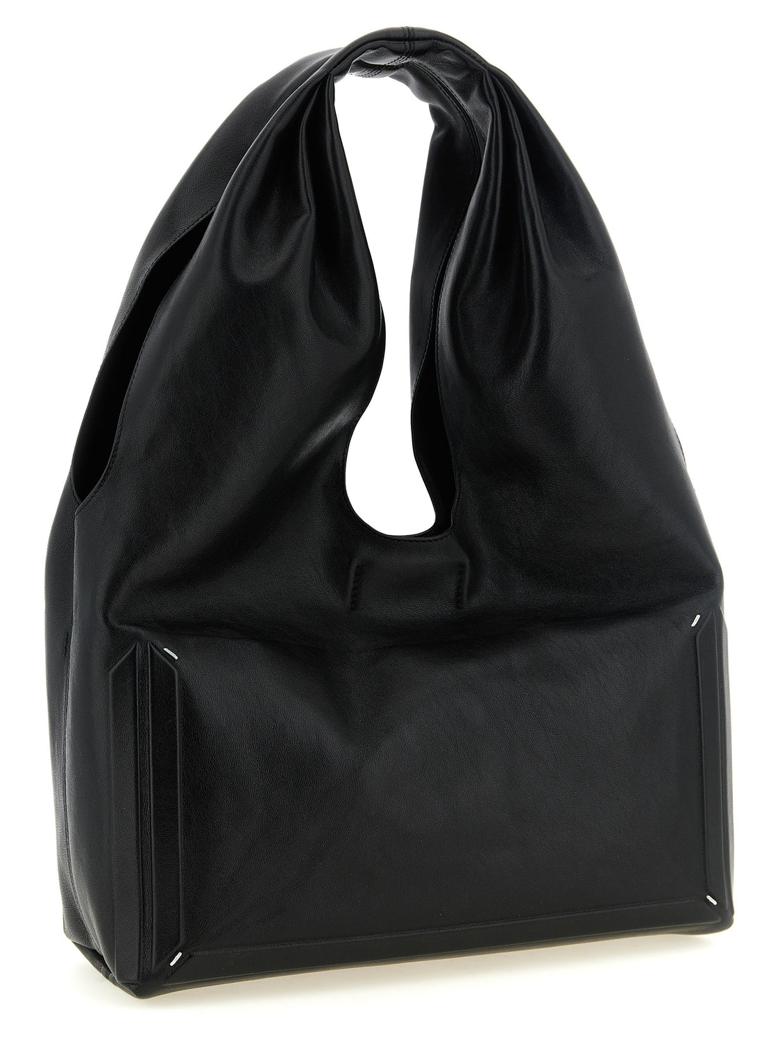 Black Lamb Leather Shoulder Bag