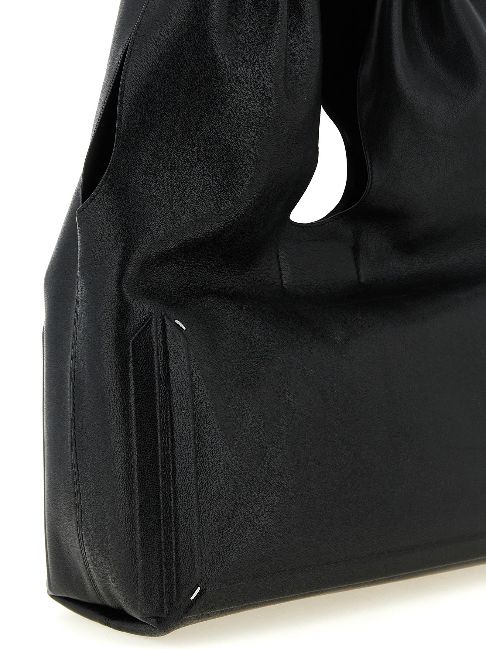Black Lamb Leather Shoulder Bag