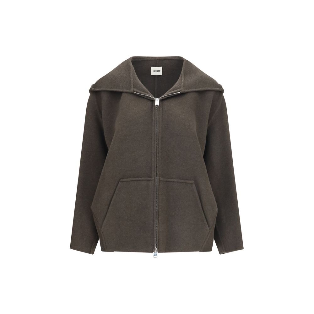 Bicolor Wool Oves Aries Full-Length Jacket