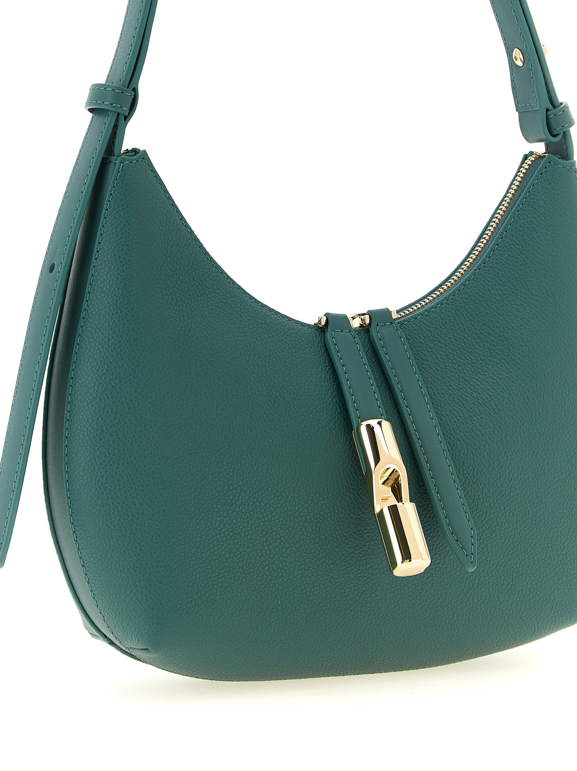 Bicolor Calfskin Shoulder Bag