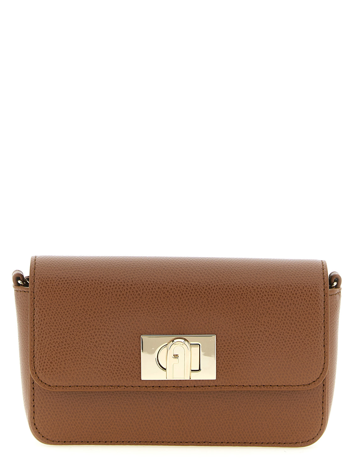 Brown Calfskin Crossbody Bag
