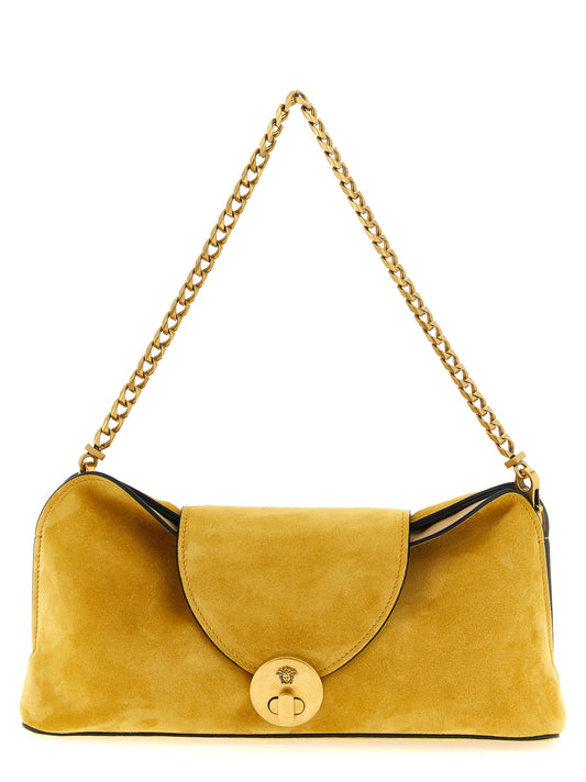 Bicolor Calfskin Clutch Bag