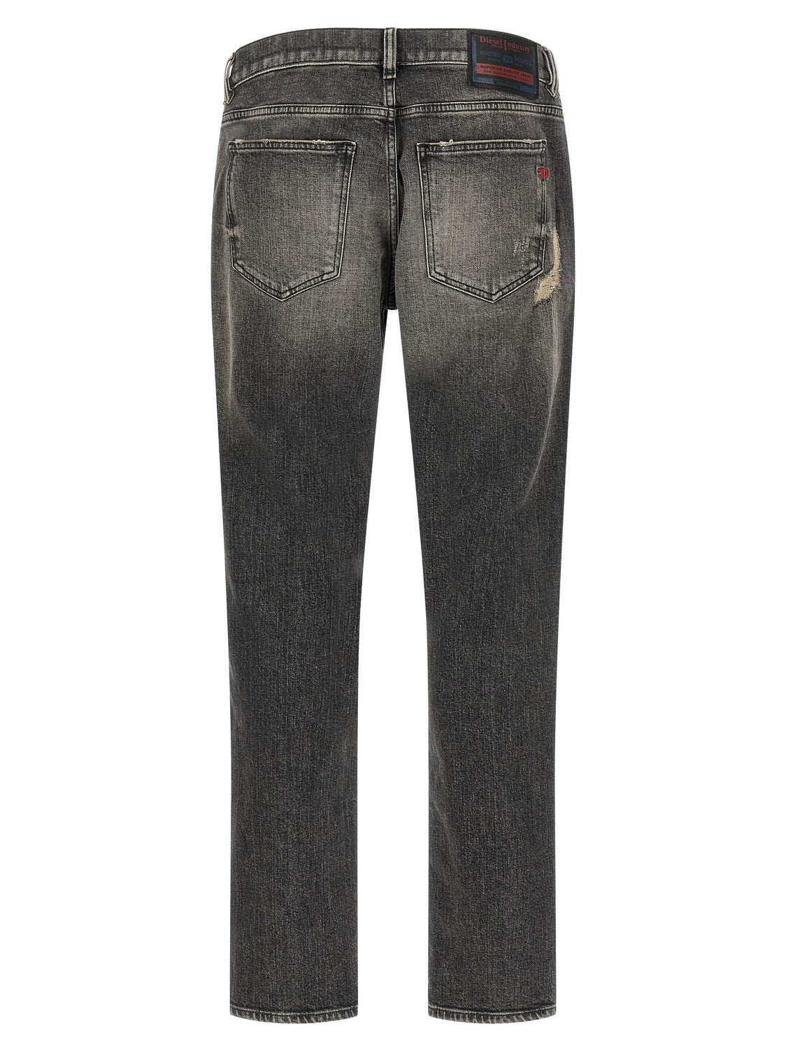 Gray Cotton Skinny Jeans