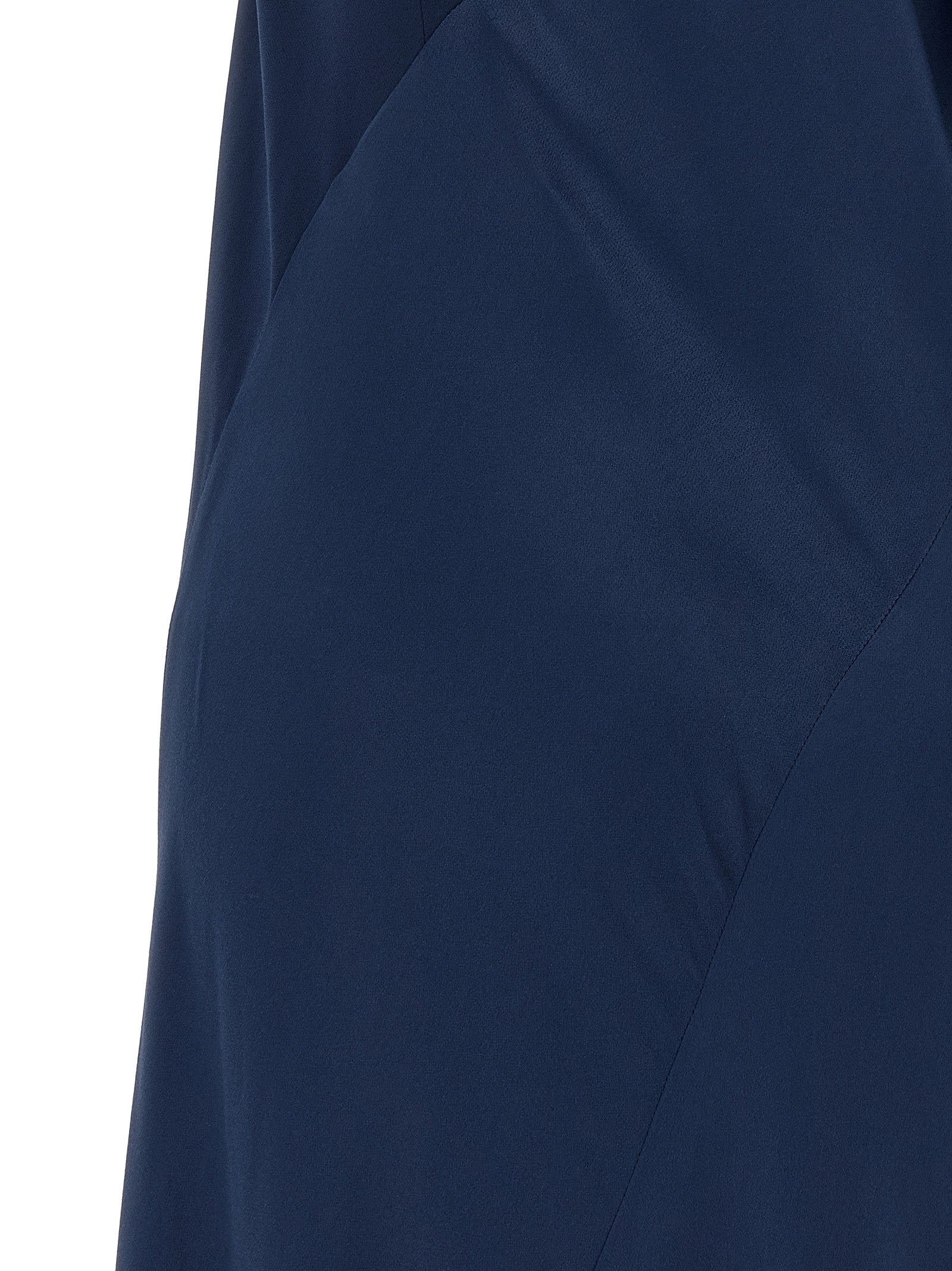 Blue Viscose Long Dress