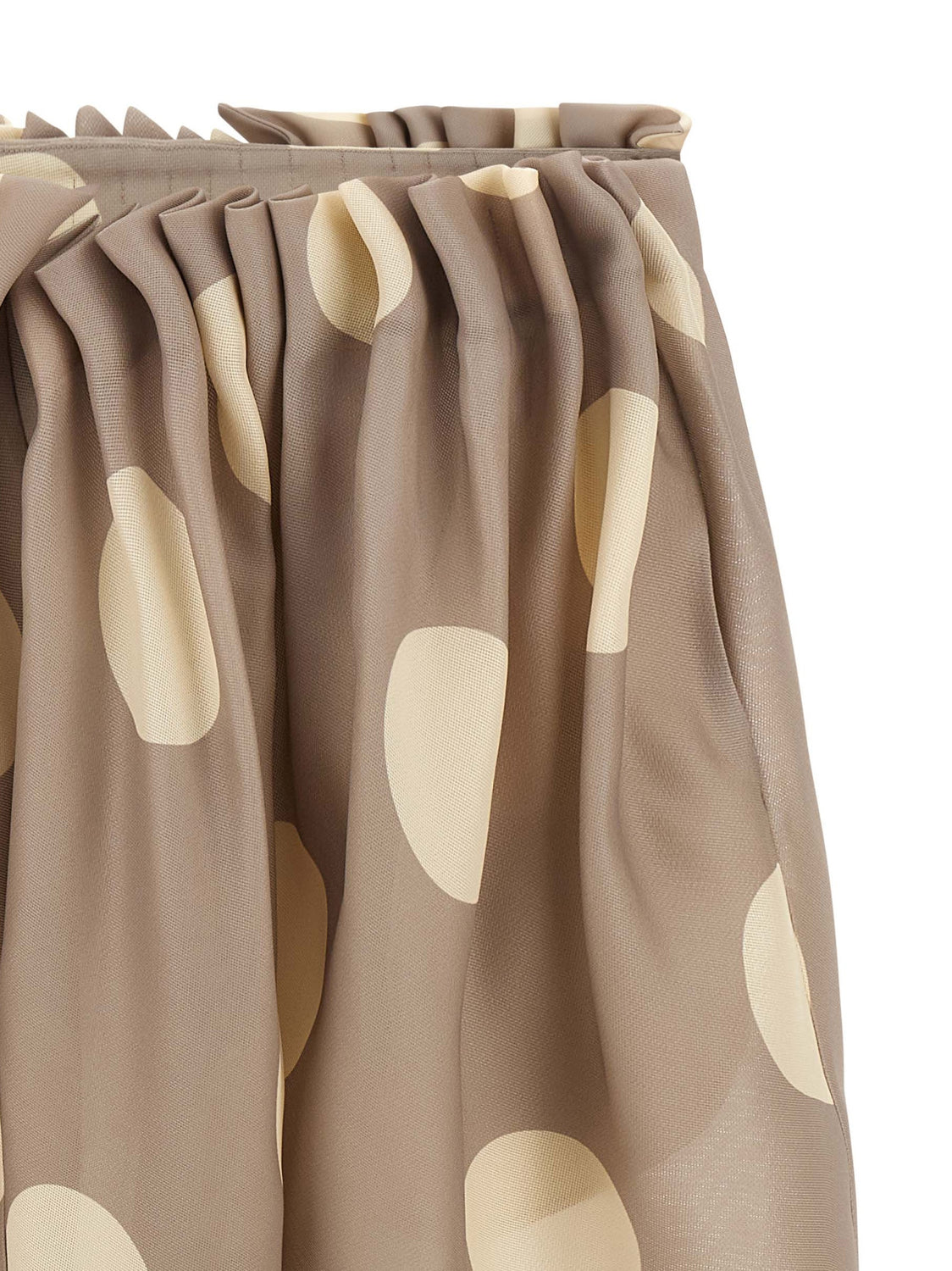 Gray Silk Mini Skirt