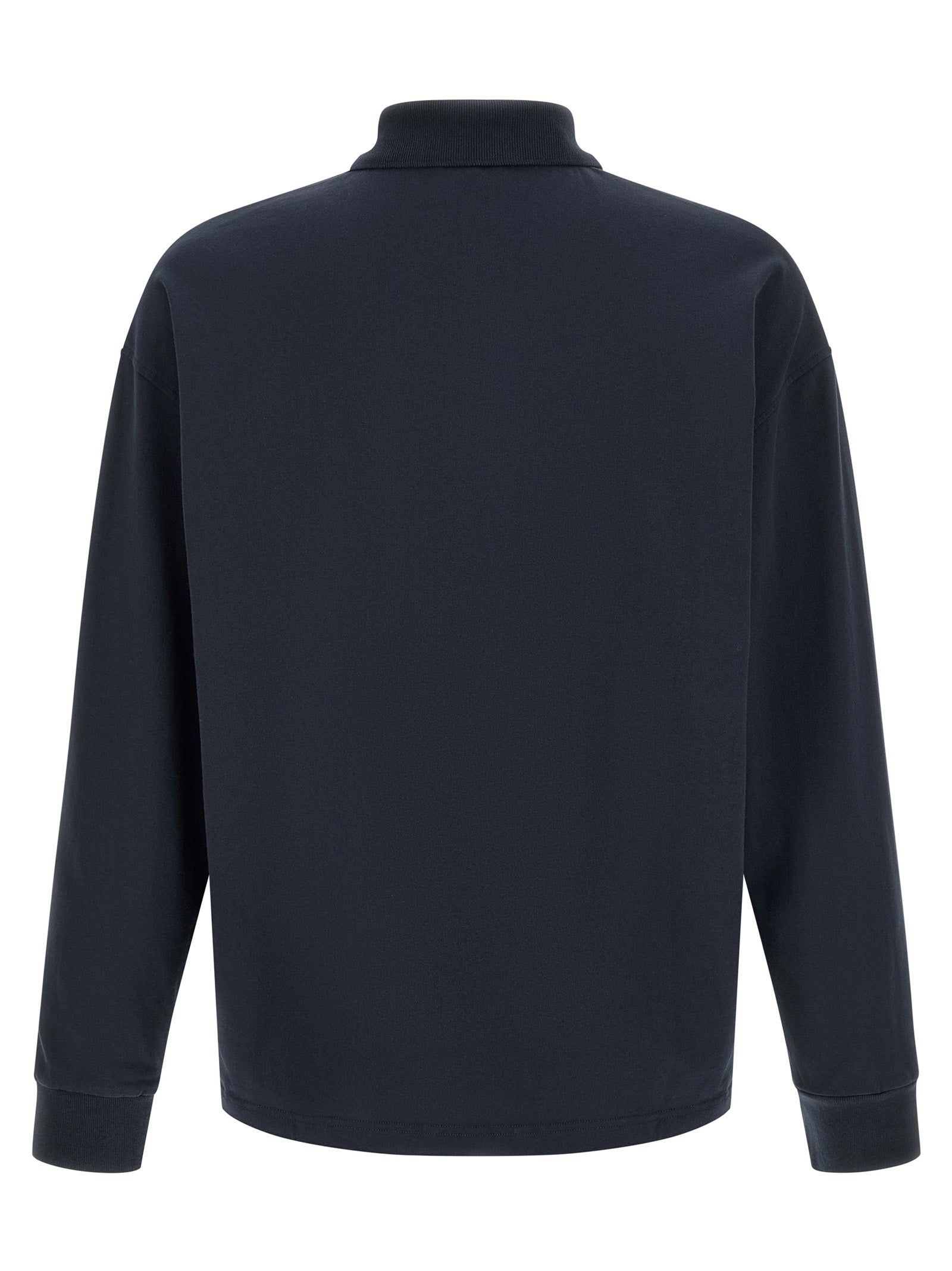 Blue Cotton Polo Shirt