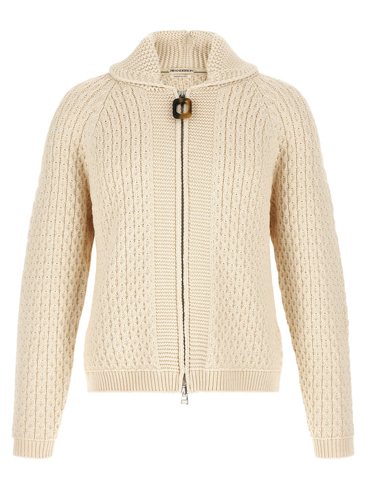 White Cotton Cardigan