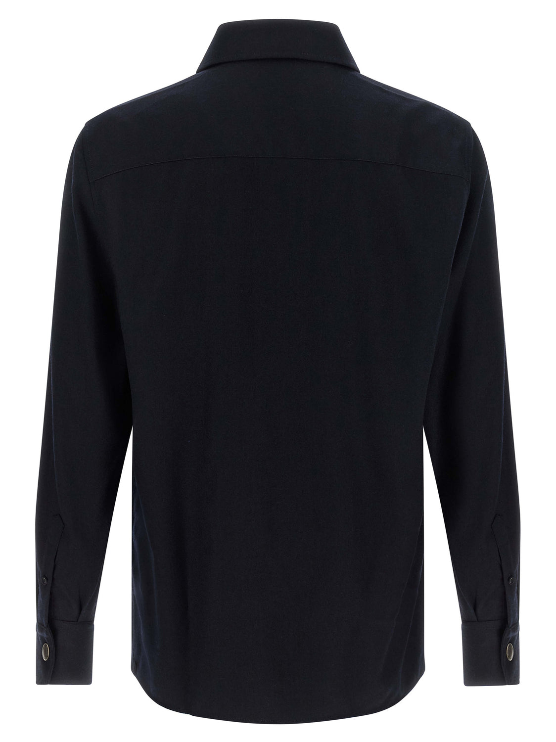 Blue Virgin Wool Blouse