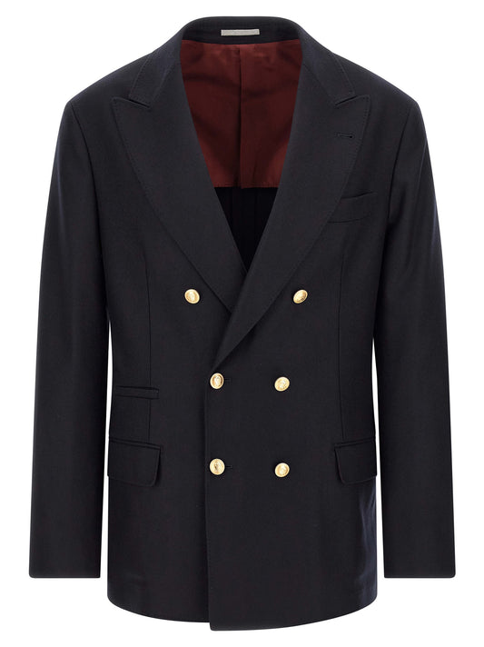 Blue Virgin Wool Blazer