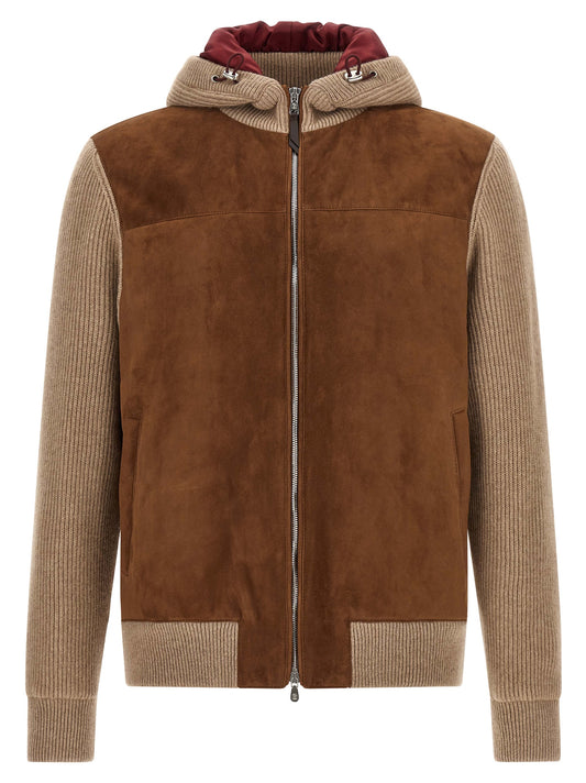 Brown Lamb Leather Bomber