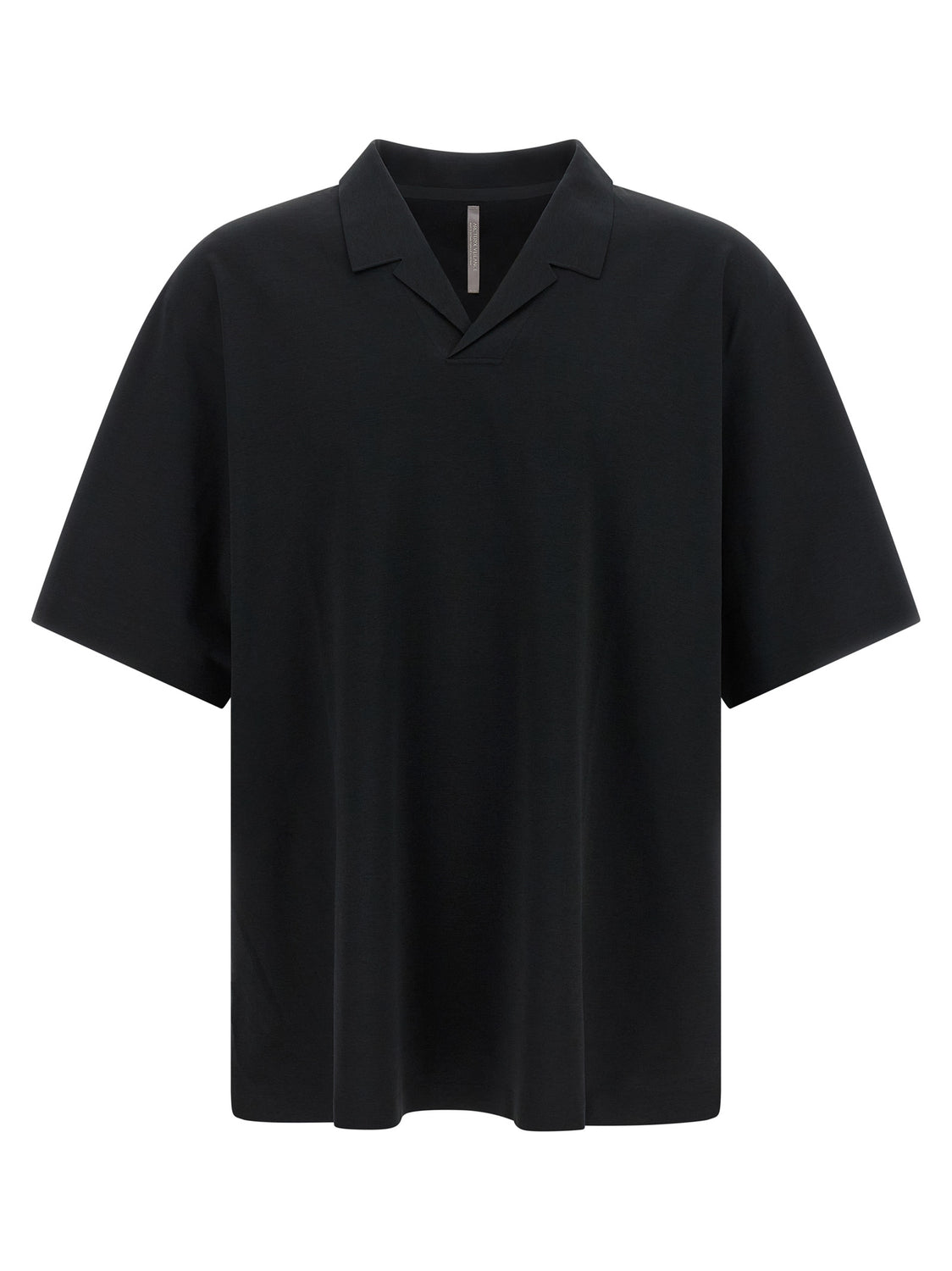 Black Polyester Polo Shirt