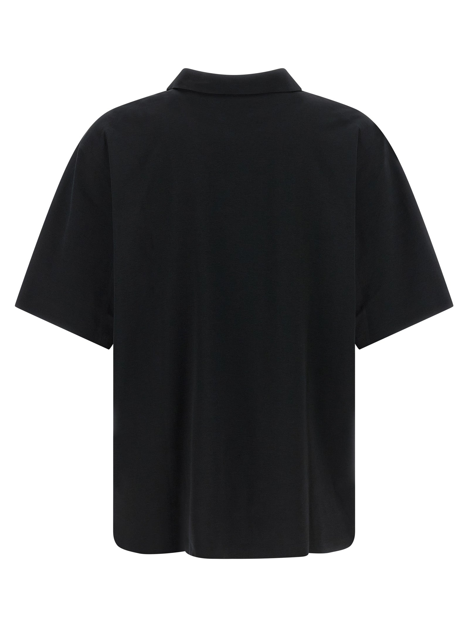Black Polyester Polo Shirt