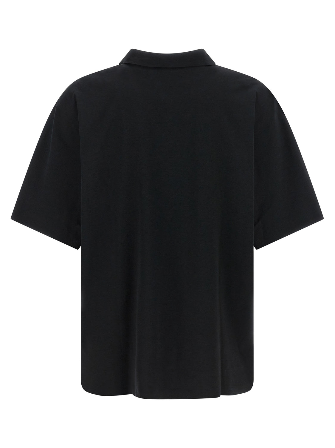 Black Polyester Polo Shirt