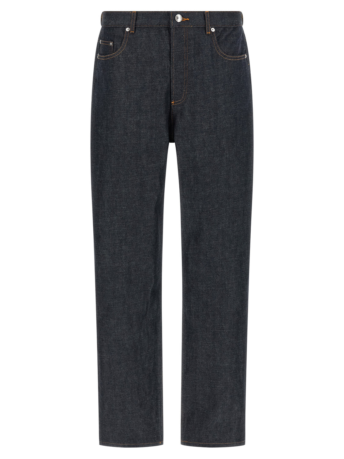 Blue Cotton Relaxed Fit Jeans