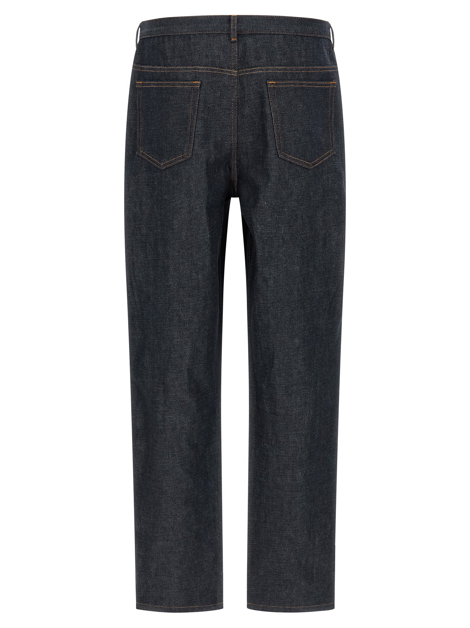 Blue Cotton Relaxed Fit Jeans