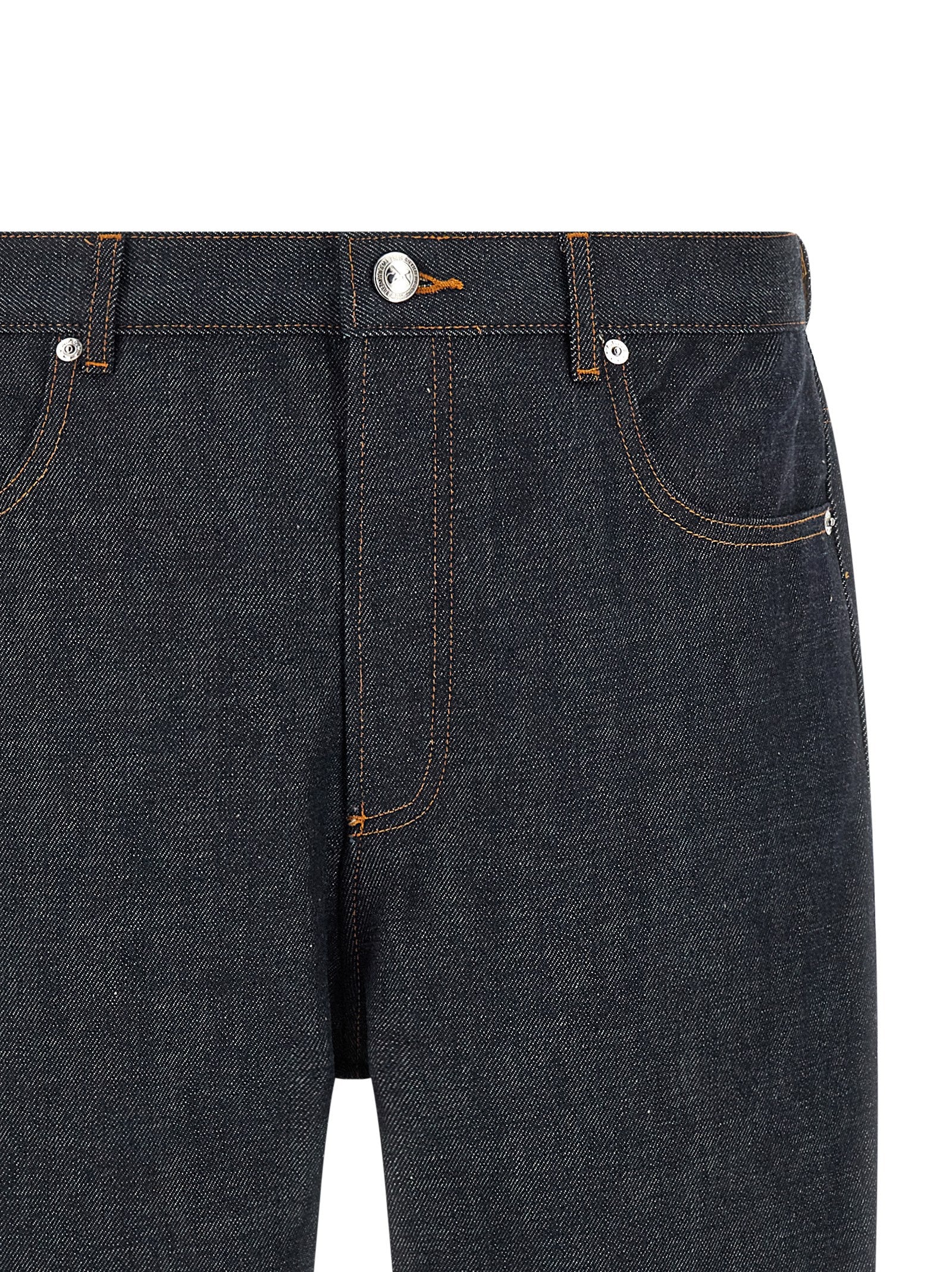 Blue Cotton Relaxed Fit Jeans