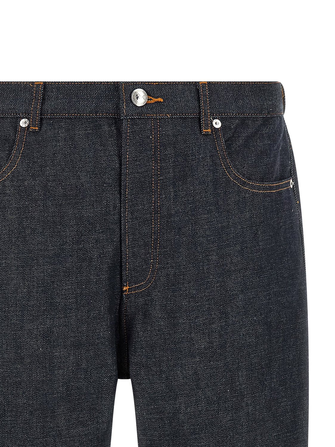 Blue Cotton Relaxed Fit Jeans