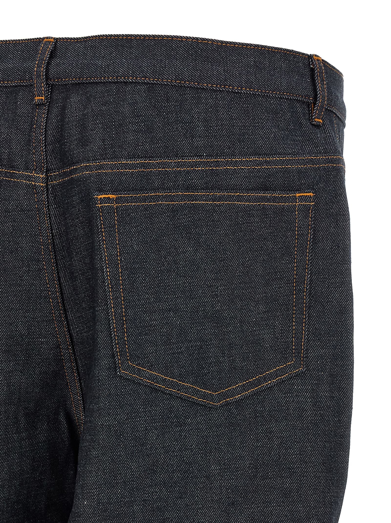 Blue Cotton Relaxed Fit Jeans