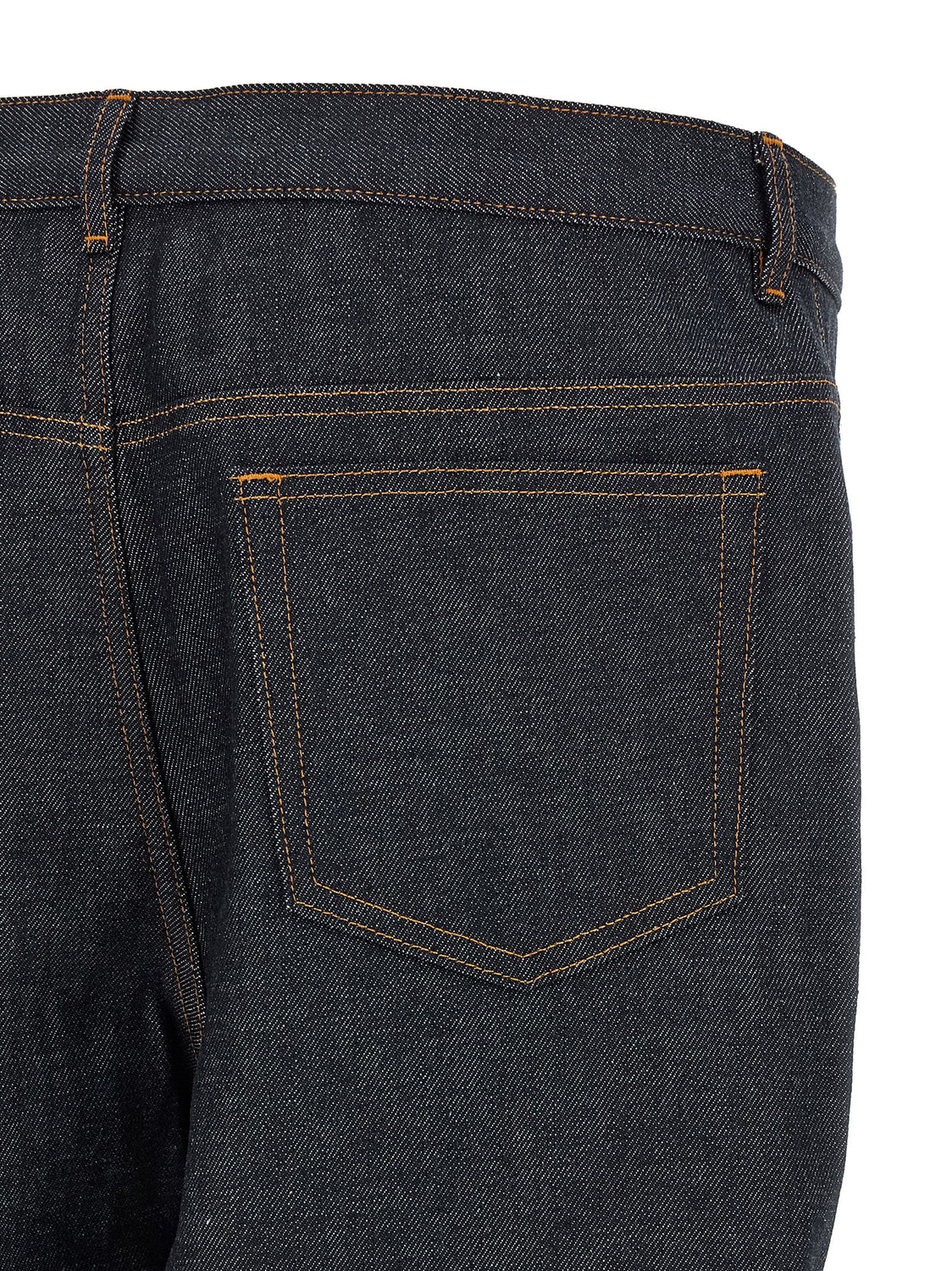 Blue Cotton Relaxed Fit Jeans