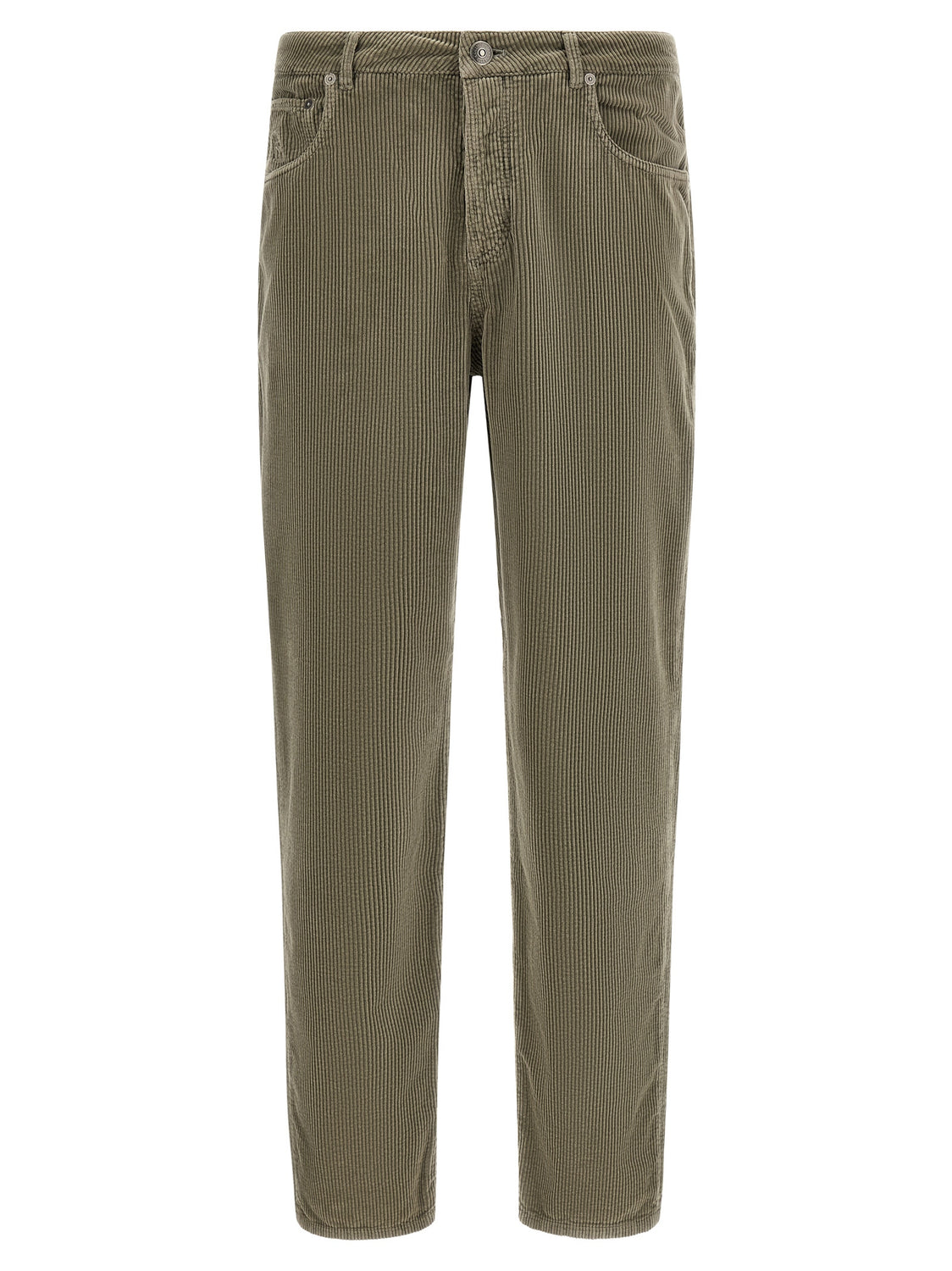 Bicolor Cotton Casual Pants