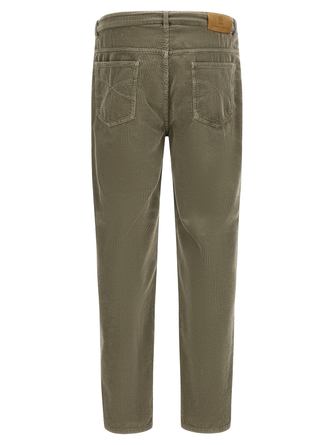 Bicolor Cotton Casual Pants