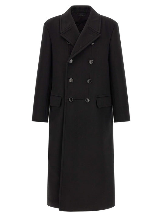 Black Virgin Wool Coat