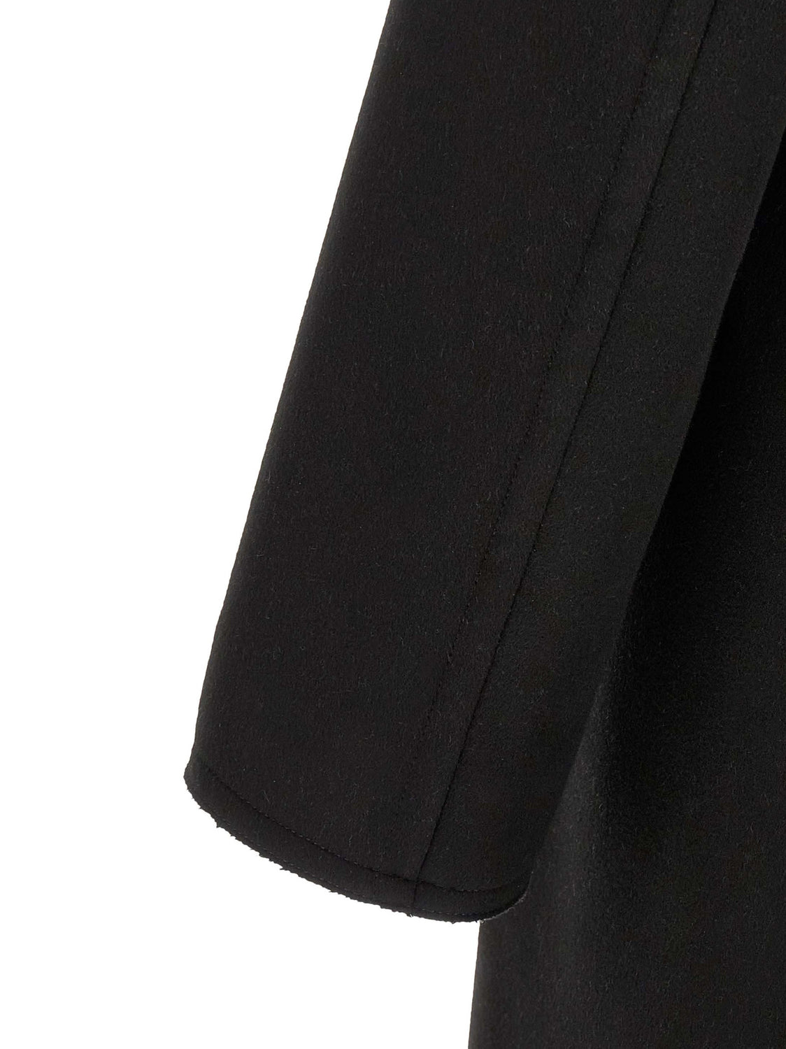 Black Virgin Wool Coat