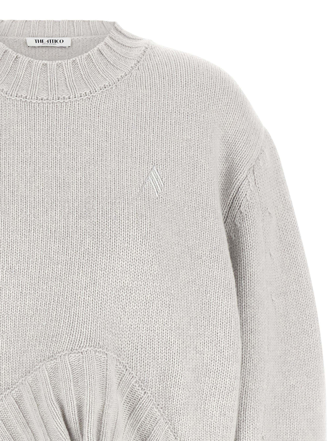 Gray Virgin Wool Cardigan