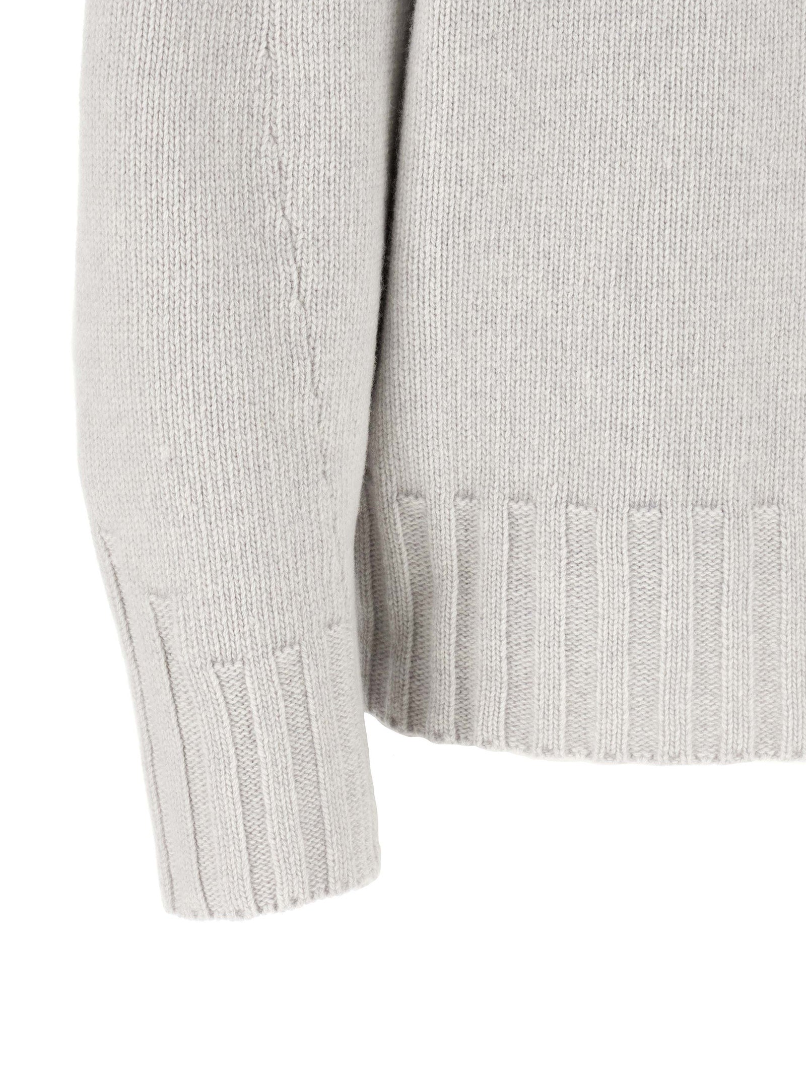 Gray Virgin Wool Cardigan