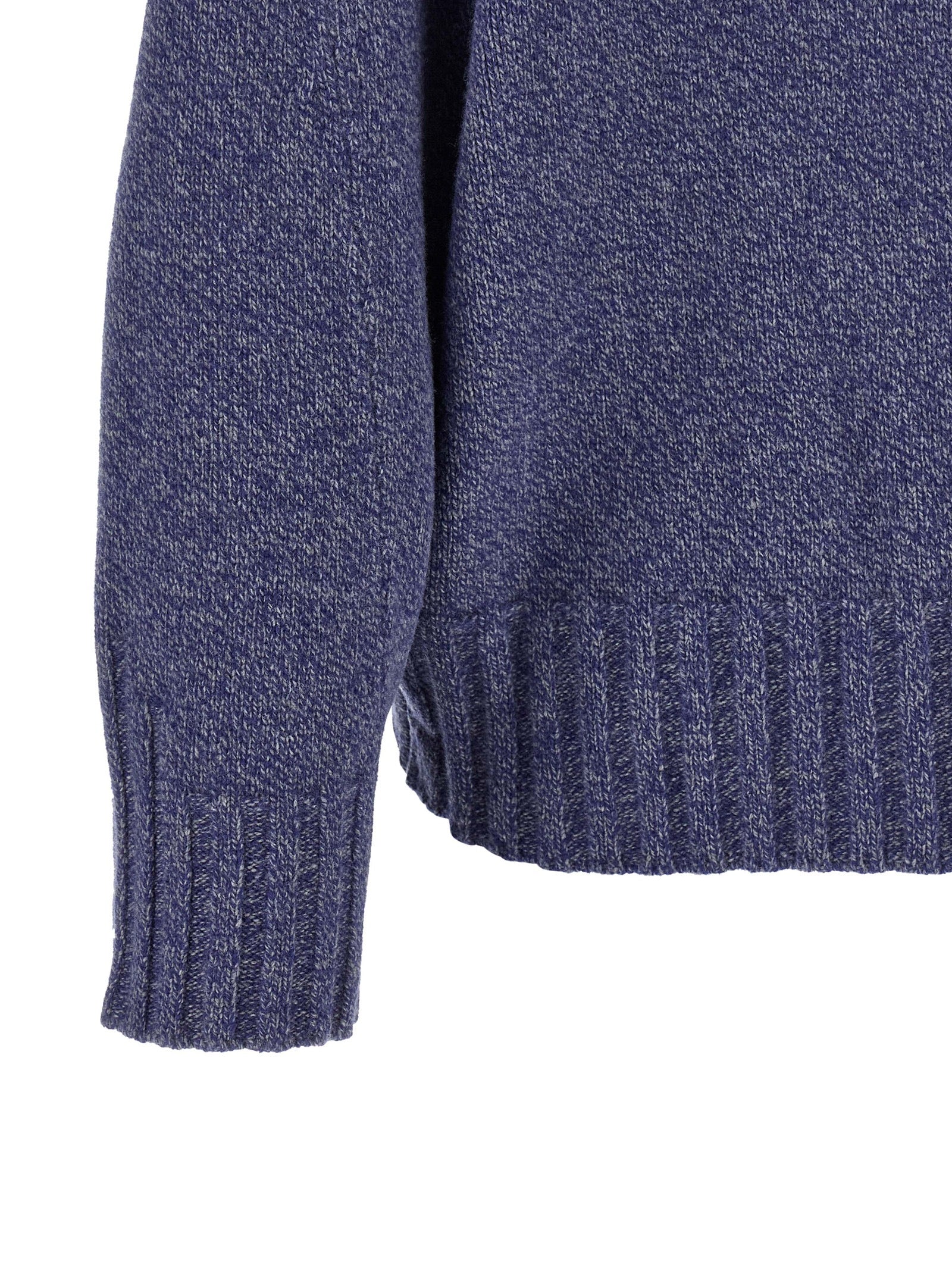 Blue Virgin Wool Cardigan