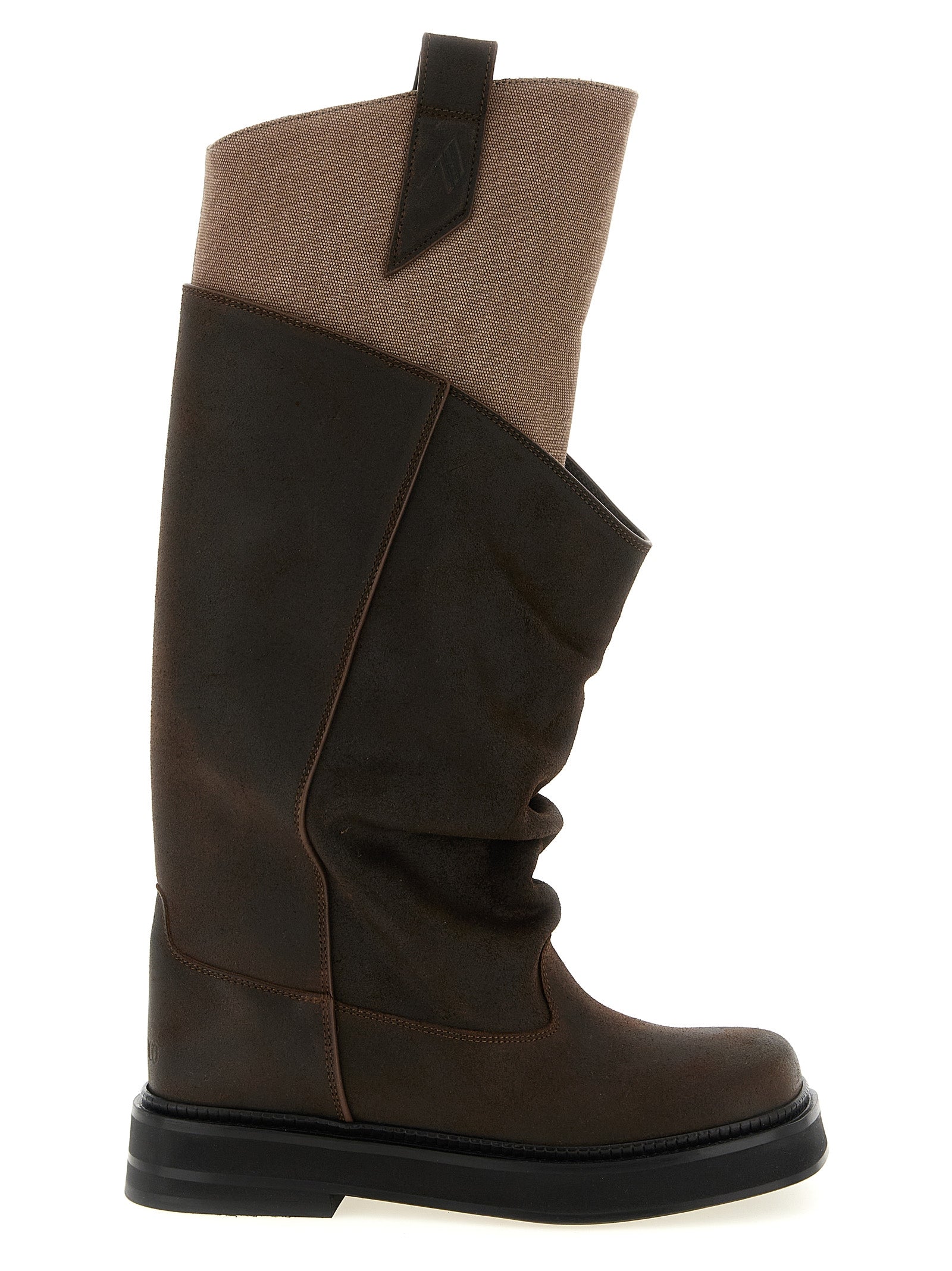 Brown Calf Leather Bos Taurus Over The Knee