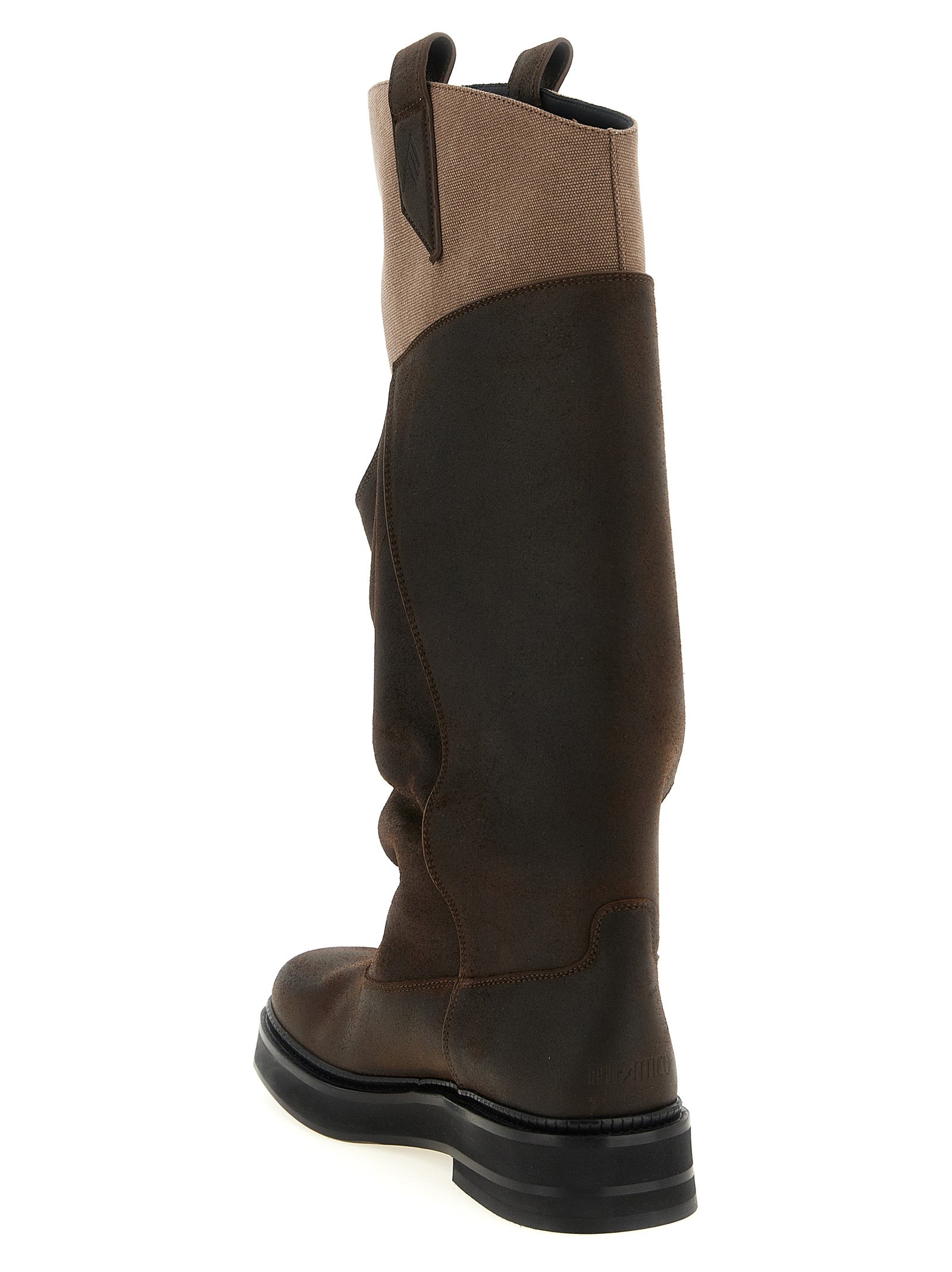 Brown Calf Leather Bos Taurus Over The Knee