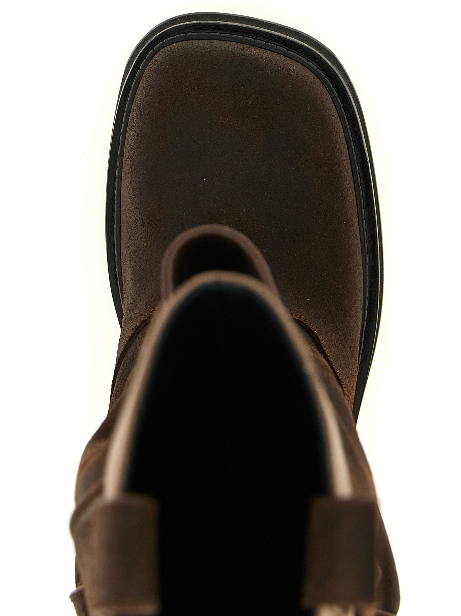 Brown Calf Leather Bos Taurus Over The Knee
