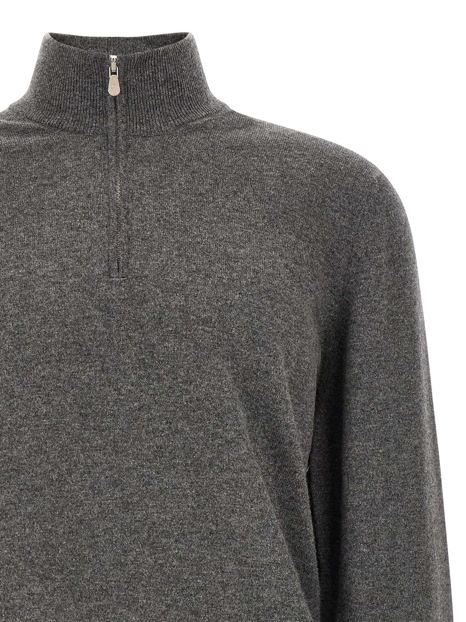 Gray Cashmere Cardigan