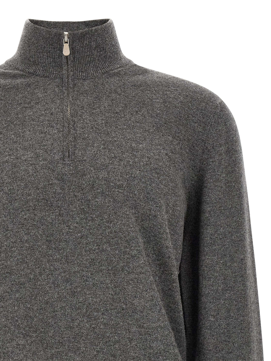 Gray Cashmere Cardigan